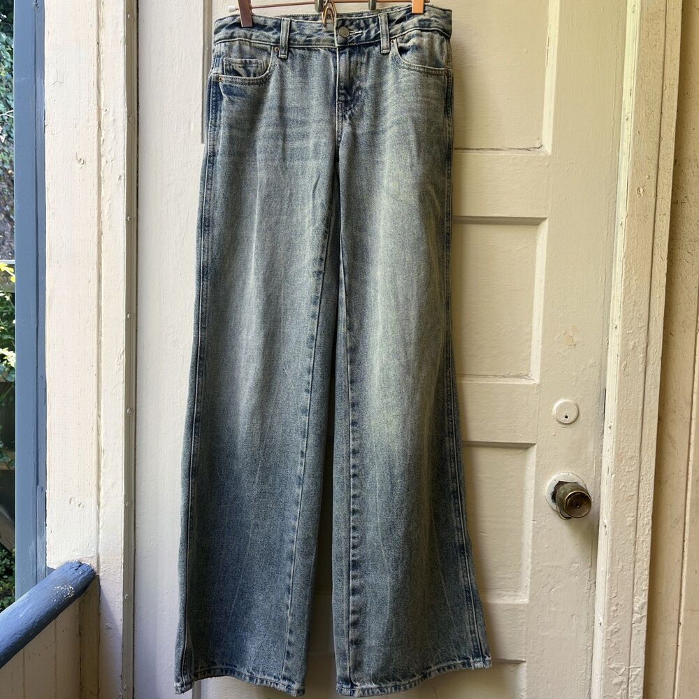 PacSun Casey Low Rise Baggy Jeans Size 23 Wide Leg Light Blue 90s Grunge Retro
